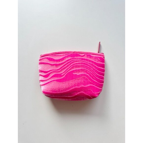 New BENEFIT Pink Velvet Toiletry Cosmetic Bag w/ Removable Pins - Picture 4 of 6